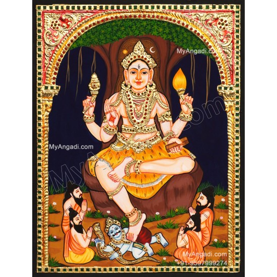 Dakshinamurthy Tanjore Painting Dakshinamurthy Tanjore Painting