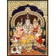 Shiva Family Tanjore Painting Shiva Family Tanjore Painting