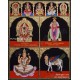 Multi God Panel Tanjore Painting Multi God Panel Tanjore Painting