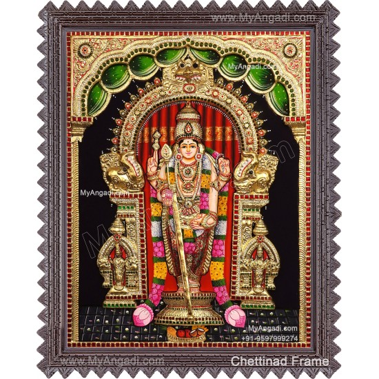 Thiruchendhur Murugar 3D Tanjore Painting