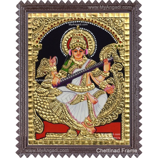 Saraswathi Tanjore Painting