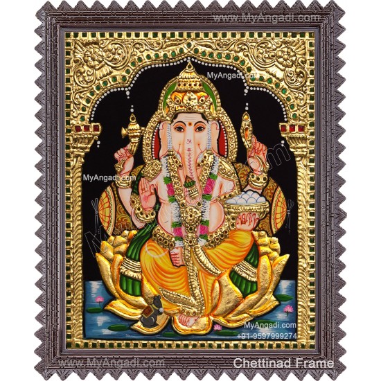Ganesha Tanjore Painting