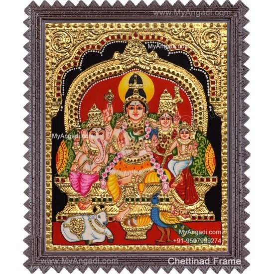 Shiva Family Tanjore Paintings