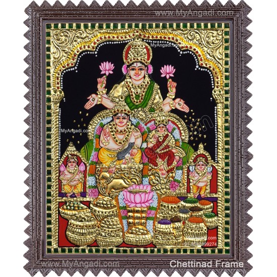 Kubera Lakshmi Tanjore Painting