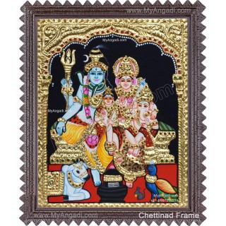 Shiva Family Tanjore Paintings