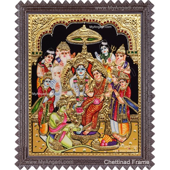 Ramar Pattabhisekam Tanjore Painting Ramar Pattabhisekam Tanjore Painting