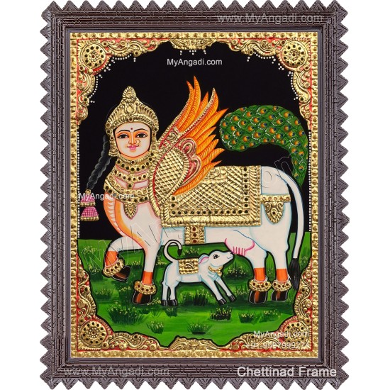 Kamadhenu Tanjore Painting Kamadhenu Tanjore Painting