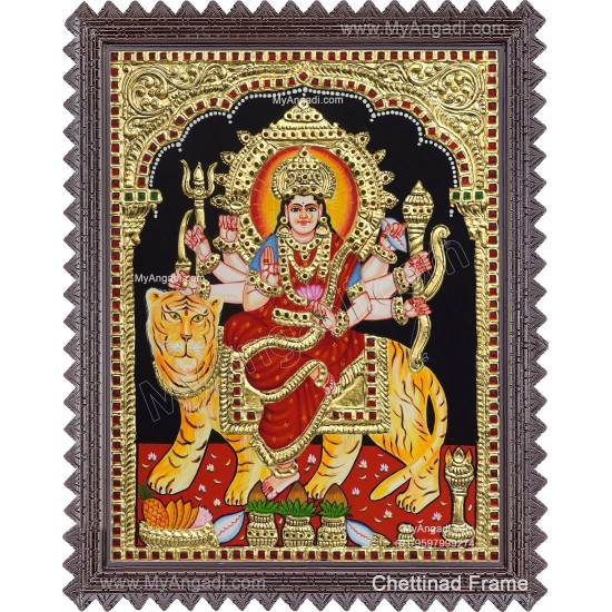 Durga Devi Tanjore Painting