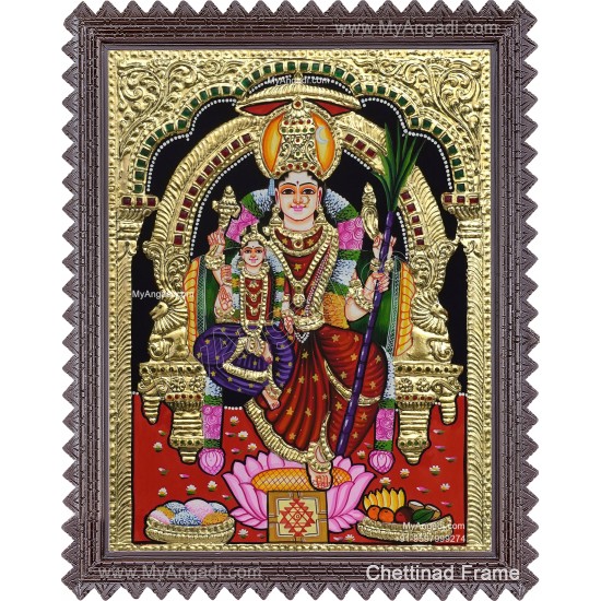 Lalitha Devi With Balamigai Tanjore Paintings