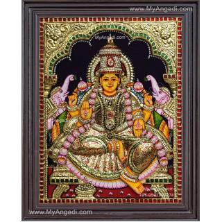 3D Gaja Lakshmi Tanjore Painting