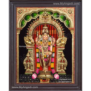 Thiruchendhur Murugar 3D Tanjore Painting
