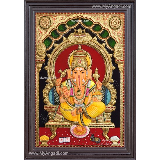 3D Ganesha Tanjore Painting