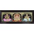 3 Panel  Lakshmi Ganesha Saraswathi Tanjore Painting