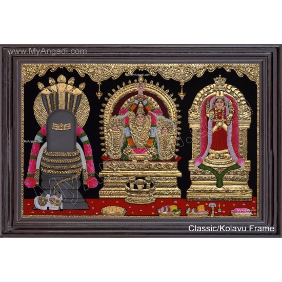 Vaitheeswaran Thaiyal Nayagi Tanjore Painting Vaitheeswaran Thaiyal Nayagi Tanjore Painting