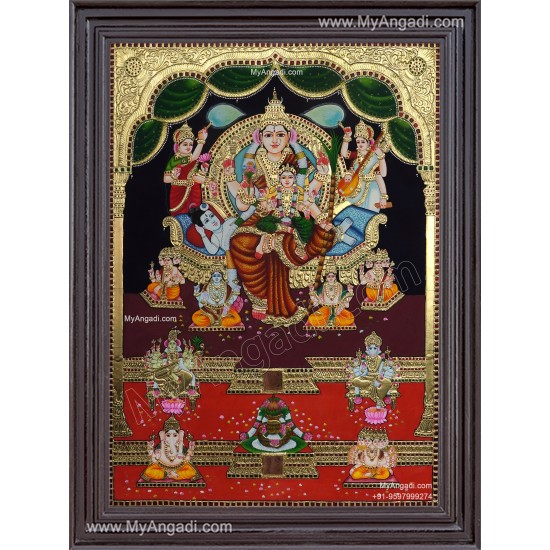 Raja Rajeshwari Tanjore Painting Raja Rajeshwari Tanjore Painting