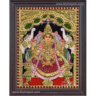 Gaja Lakshmi Tanjore Painting