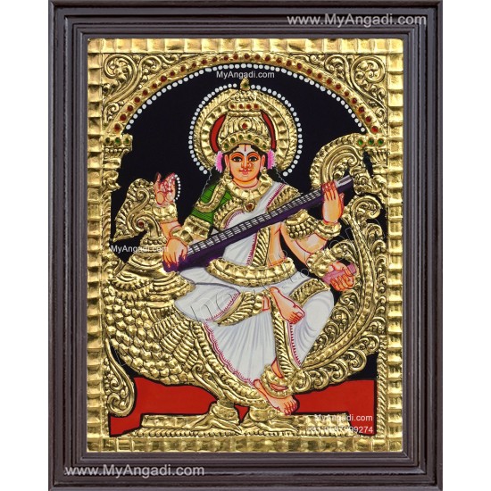 Saraswathi Tanjore Painting