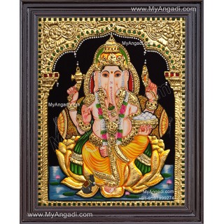 Ganesha Tanjore Painting