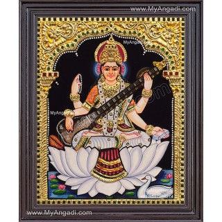 Saraswathi Tanjore Painting