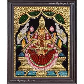 Gaja Lakshmi Tanjore Painting