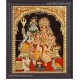 Shiva Family Tanjore Painting Shiva Family Tanjore Painting