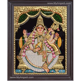 Saraswathi Tanjore Painting
