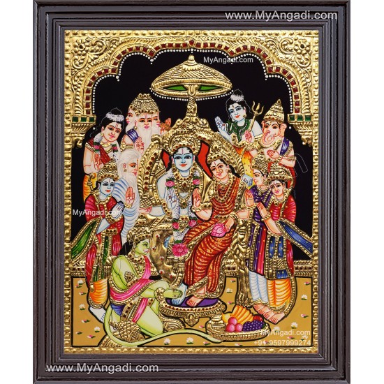 Ramar Pattabhisekam Tanjore Painting Ramar Pattabhisekam Tanjore Painting