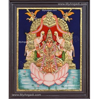 Gajalakshmi Tanjore Painting