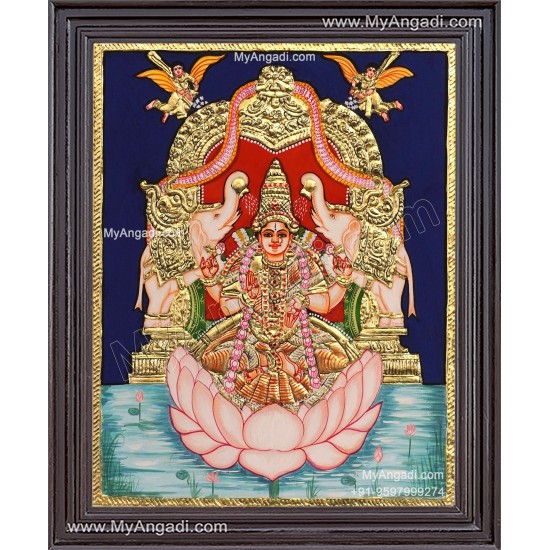 Gajalakshmi Tanjore Painting Gajalakshmi Tanjore Painting