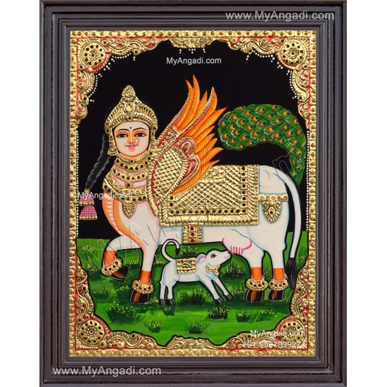 Kamadhenu Tanjore Painting Kamadhenu Tanjore Painting