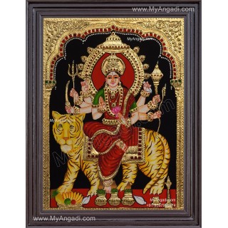 Durga Devi Tanjore Painting