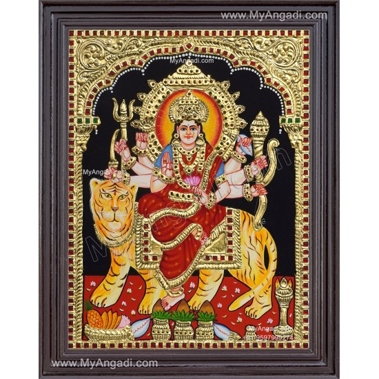 Durga Devi Tanjore Painting