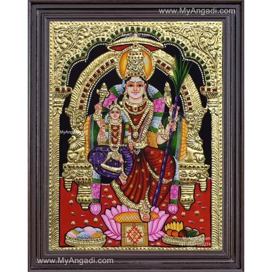 Lalitha Devi With Balamigai Tanjore Paintings
