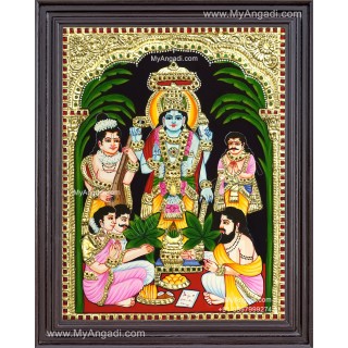 Sathya Narayana Swami Tanjore Painting