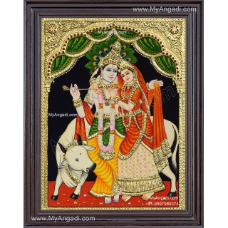 Radha Krishna Tanjore Painting