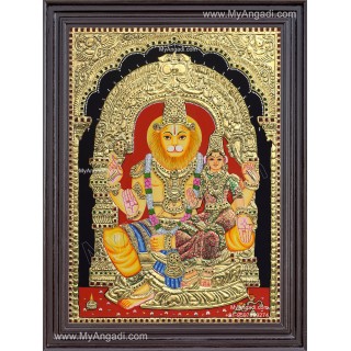 Lakshmi Narasimhar Tanjore Painting