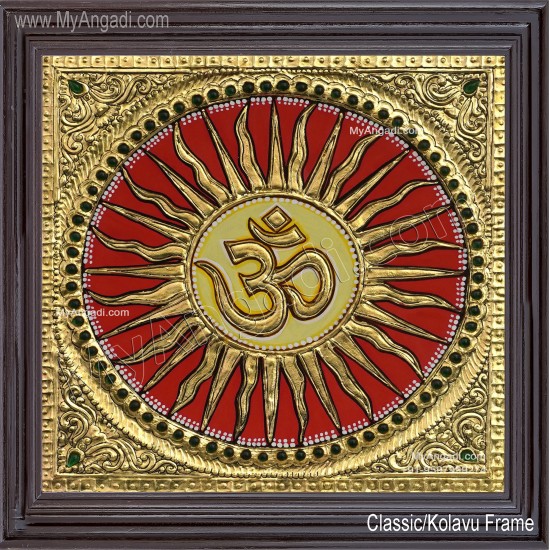 Om - Sun Tanjore Paintings Om - Sun Tanjore Paintings