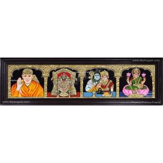 4 Panel  Tanjore Painting