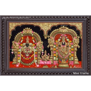 3D Balaji Thayaar  lakshmi Tanjore Painting