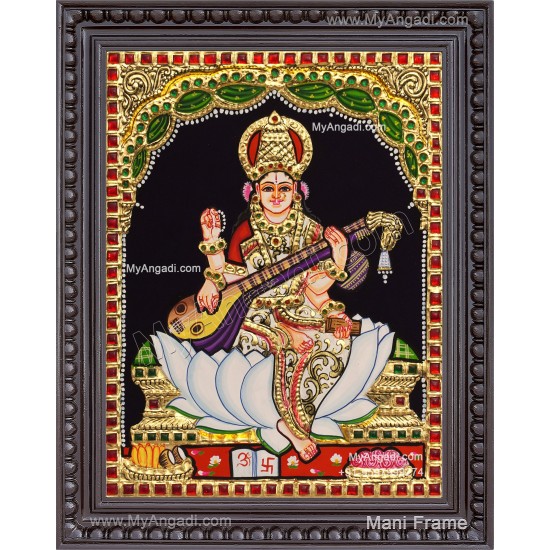 Saraswathi Tanjore Painting Saraswathi Tanjore Painting
