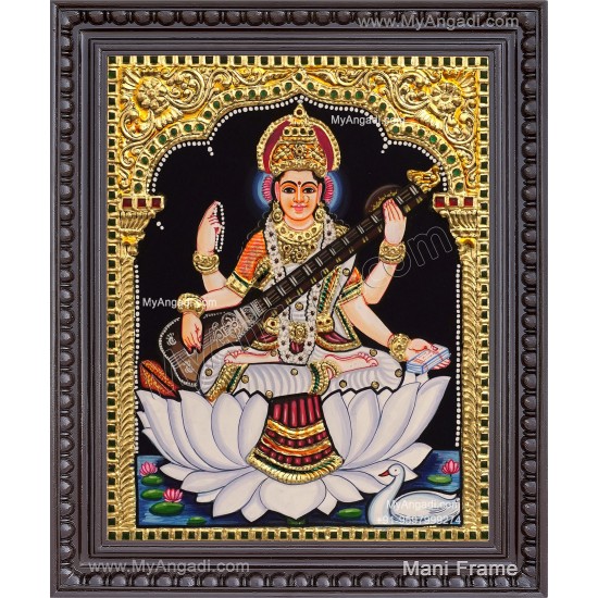 Saraswathi Tanjore Painting