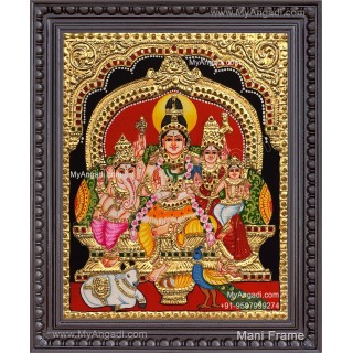 Shiva Family Tanjore Paintings