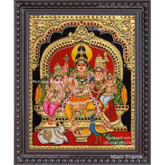 Shiva Family Tanjore Paintings
