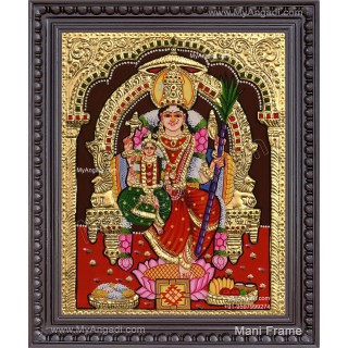 Lalitha Devi With Balambigai Tanjore Painting