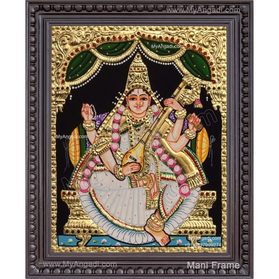 Saraswathi Tanjore Painting Saraswathi Tanjore Painting
