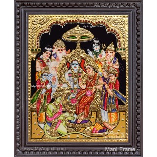 Ramar Pattabhisekam Tanjore Painting Ramar Pattabhisekam Tanjore Painting