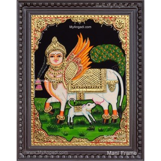 Kamadhenu Tanjore Painting Kamadhenu Tanjore Painting