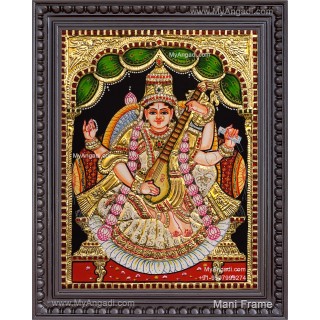 Saraswathi Tanjore Painting