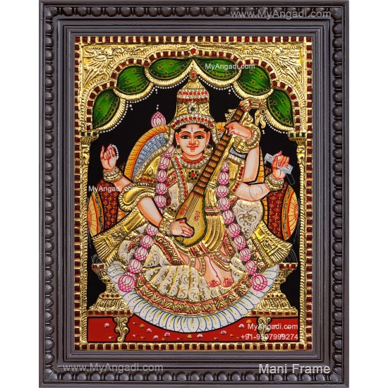 Saraswathi Tanjore Painting