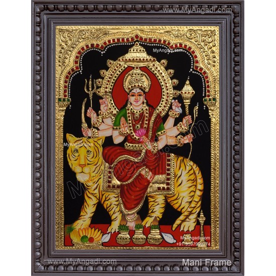 Durga Devi Tanjore Painting Durga Devi Tanjore Painting